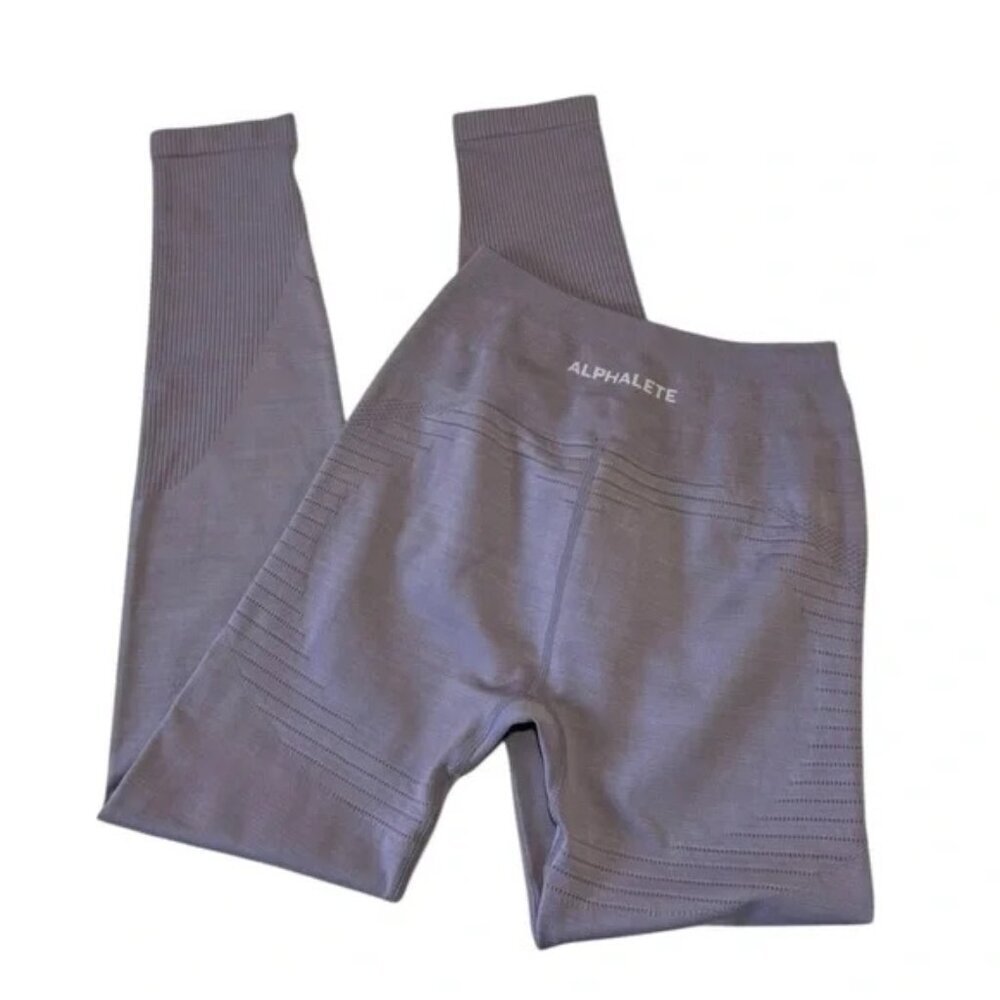 ALPHALETE - Ozone Lavander Leggings Full lenght, High Rise Size XS - Picture 5 of 6